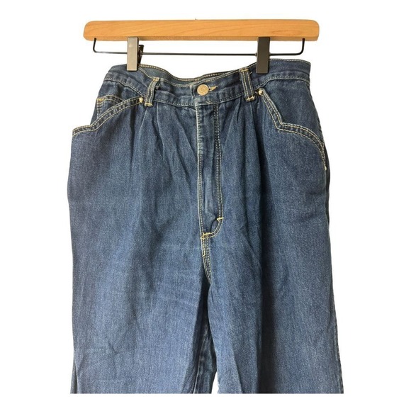 Zena Vintage High-Waisted Mom Jeans Dark Wash Denim Retro 90s Style Size 12‎ - Picture 3 of 15